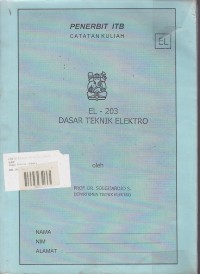 Image of EL - 203 Dasar Teknik Elektro