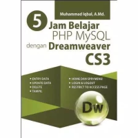 Image of 5 Jam Belajar PHP MySQL dengan Dreamweaver CS3