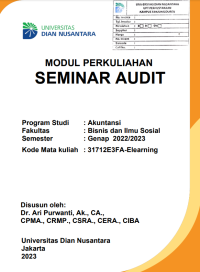 Image of MODUL PERKULIAHAN SEMINAR AUDIT