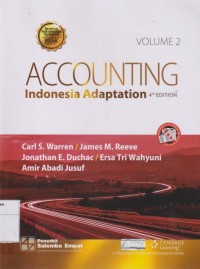 Image of Accounting: Indonesia Adaptation Volume 2 Edisi 4
