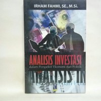 Image of Analisis investasi : Dalam perspektif ekonomi dan politik