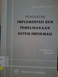 Image of Pengantar implementasi dan pemeliharaan sistem informasi